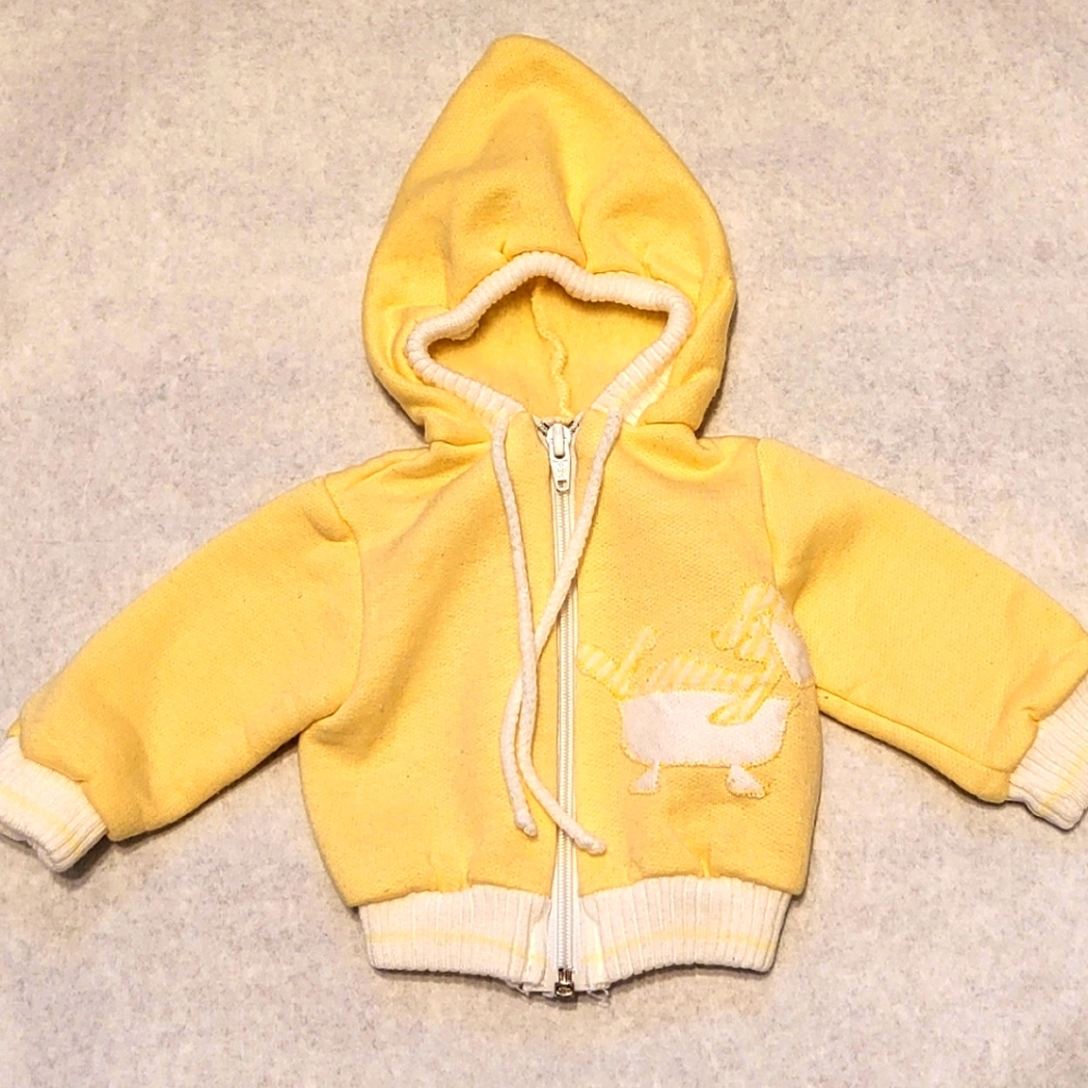 Vintage hooded zip up sweater
